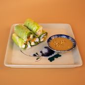 Veggie Rolls With Cinnamon Tea