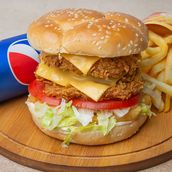 Double Crispy Burger Sandwich