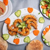 Fried Shrimp Meal with rice