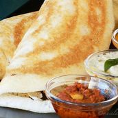 Ghee Onion Masala Dosa