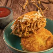 Arepa De PlÃ¡tano  (Y Queso/Verduras/Pollo/Carne)