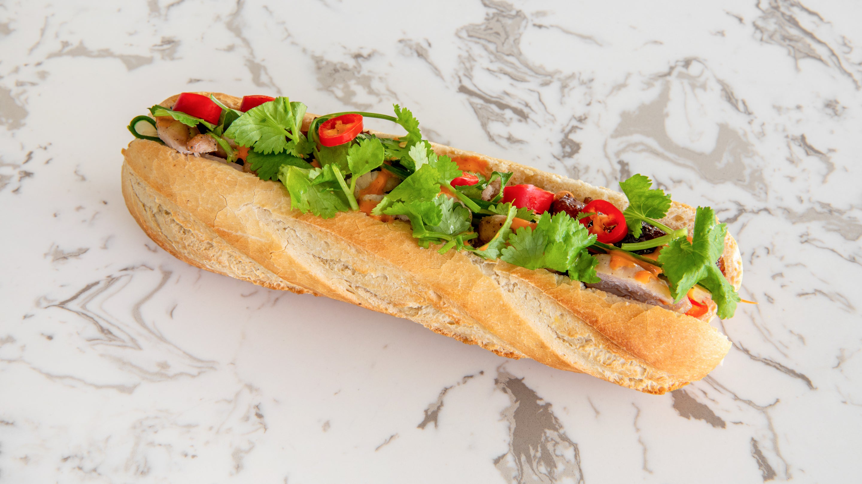 Signature-Banh Mi Lemon Chicken 柠檬干蒸鸡越南法棍