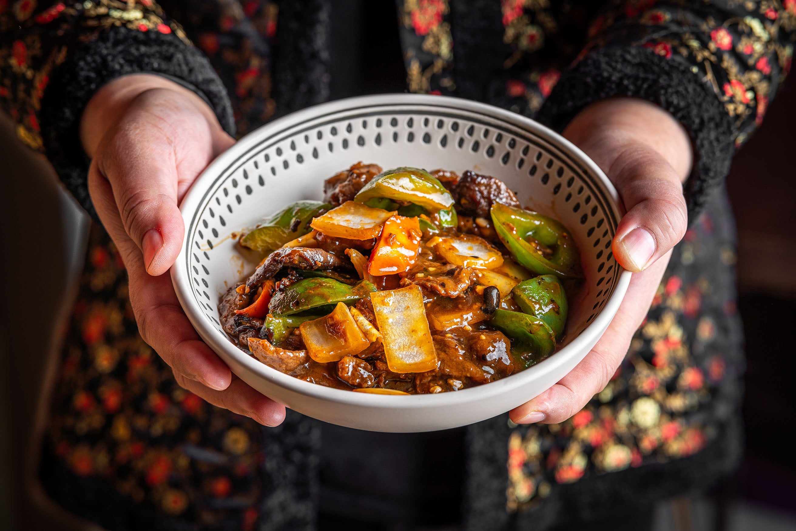 39. Beef with Green Peppers Black Bean
