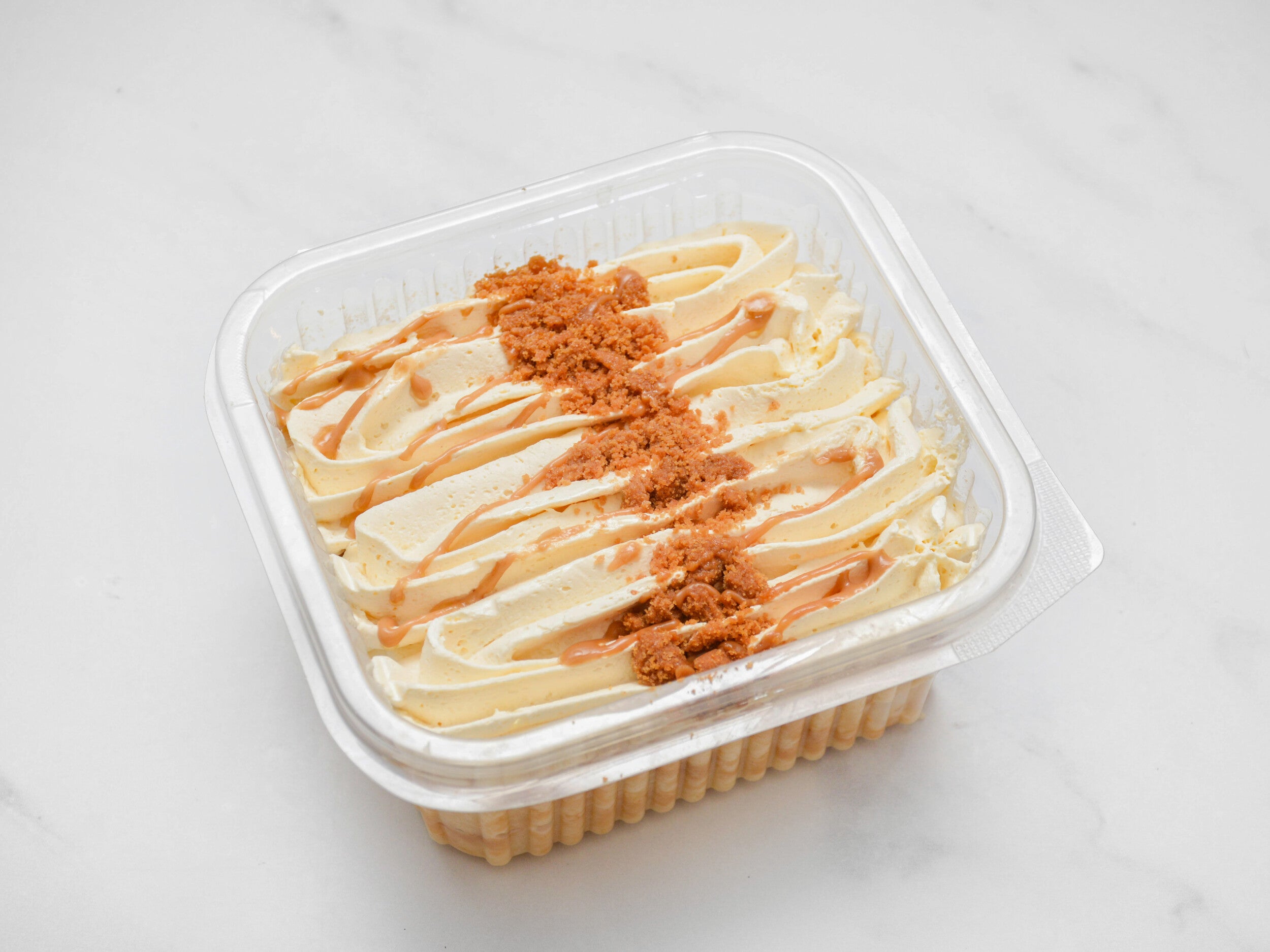 Caramel Biscoff Milk Cake - Slice