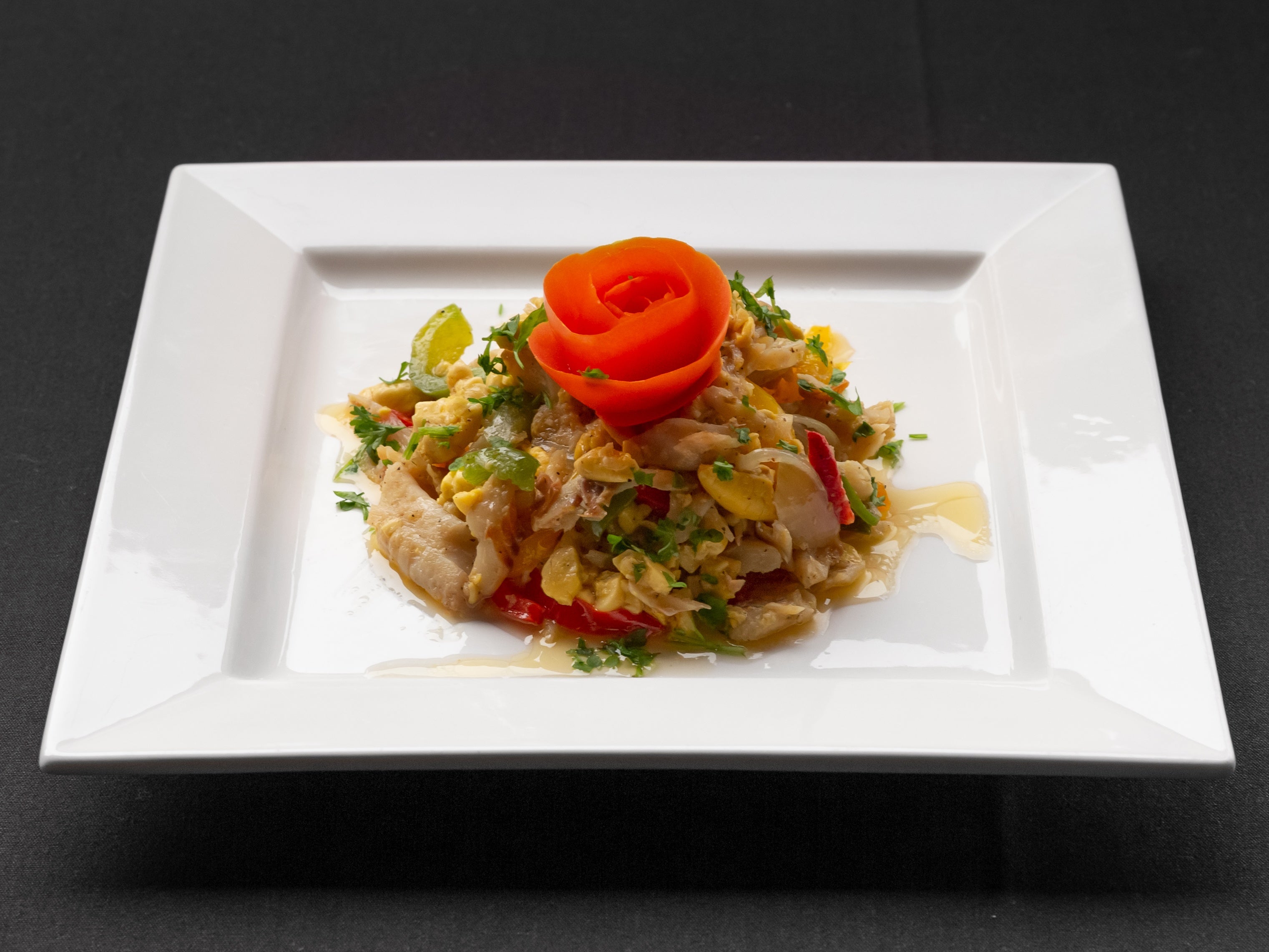 Ackee and Saltfish meal