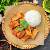 E11. Com Dau Phu Sot - Fried Tofu In Tomatoe Paste
