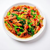 Sauteed Beef with Garlic and Chili