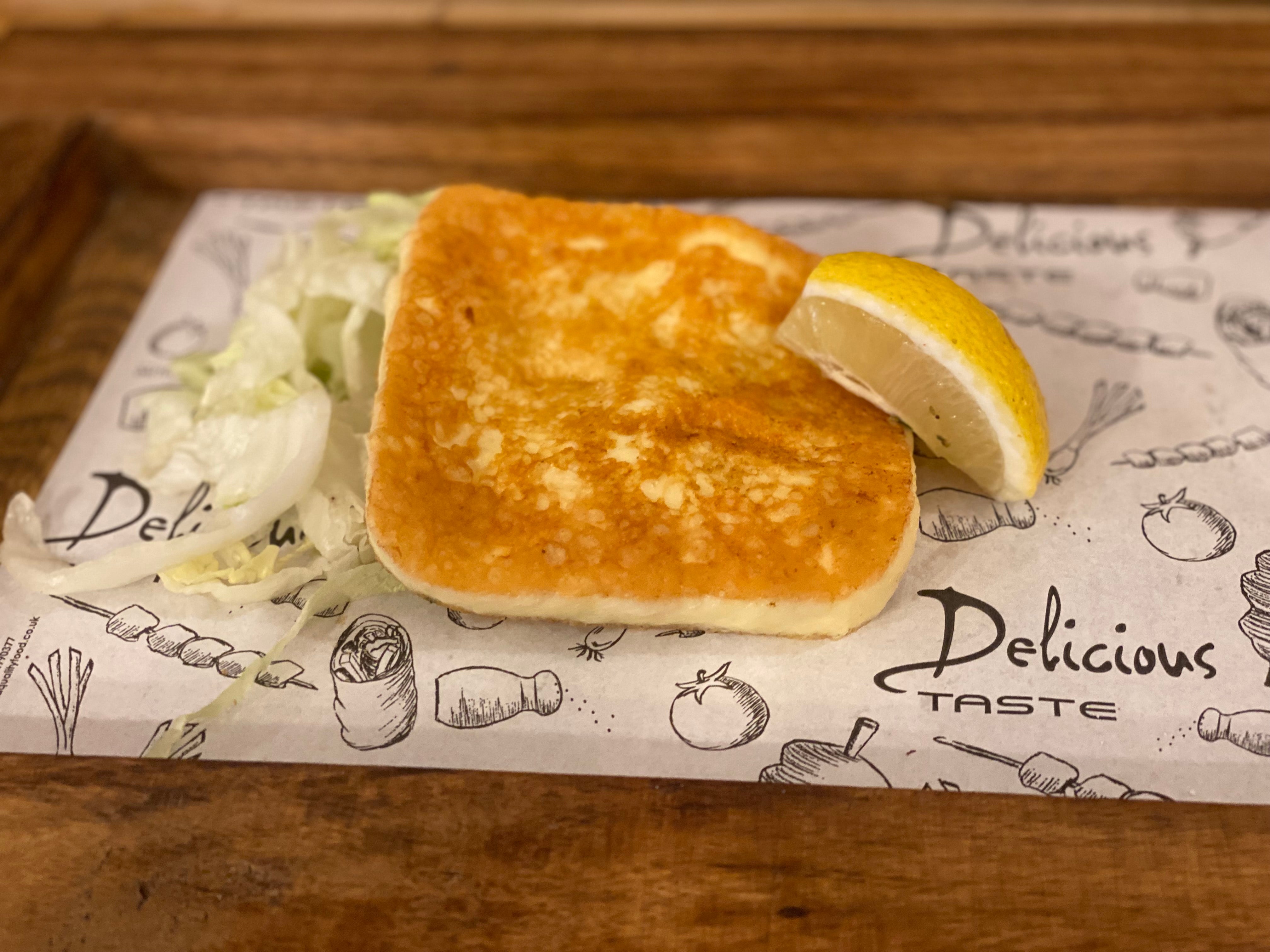 Grilled Saganaki Cheese