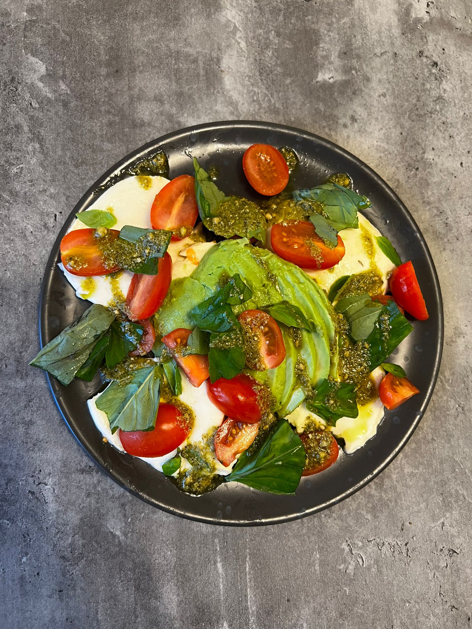 Tricolore & Basil salad