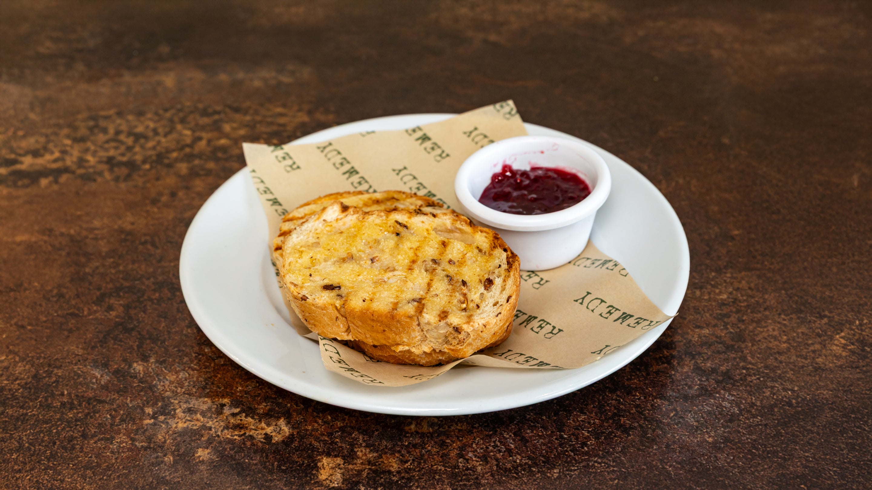 Thick Buttered Toast and Topping