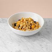 Quinoa bowl with yoghurt and granola 