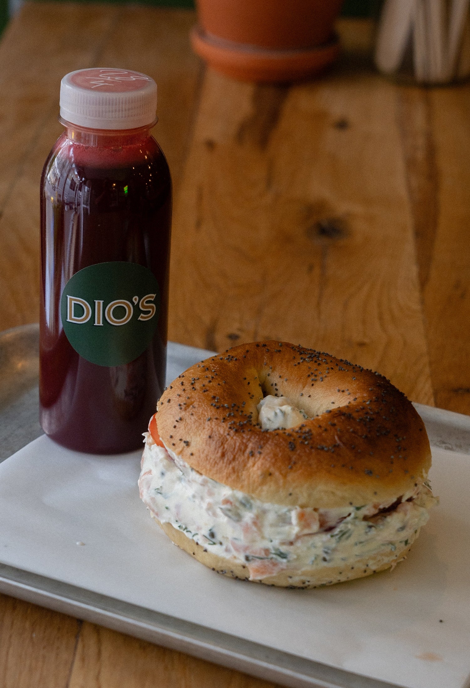 Smoked Salmon and Cream Cheese Bagel