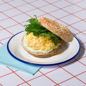 Scrambled Egg & Cream Cheese Bagel 