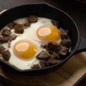 Kawarma with eggs