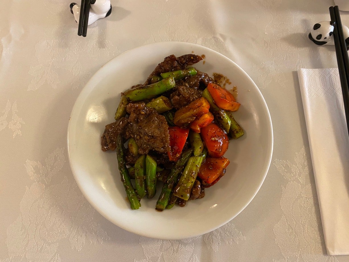 Beef and Fine bean in Black Pepper Sauce 黑椒豆角牛