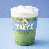 Vanilla Foam Matcha with Coconut Milk