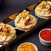 Achari Prawns Taco
