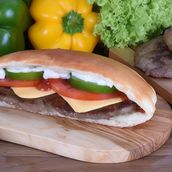 Hamburger Meal with cheese