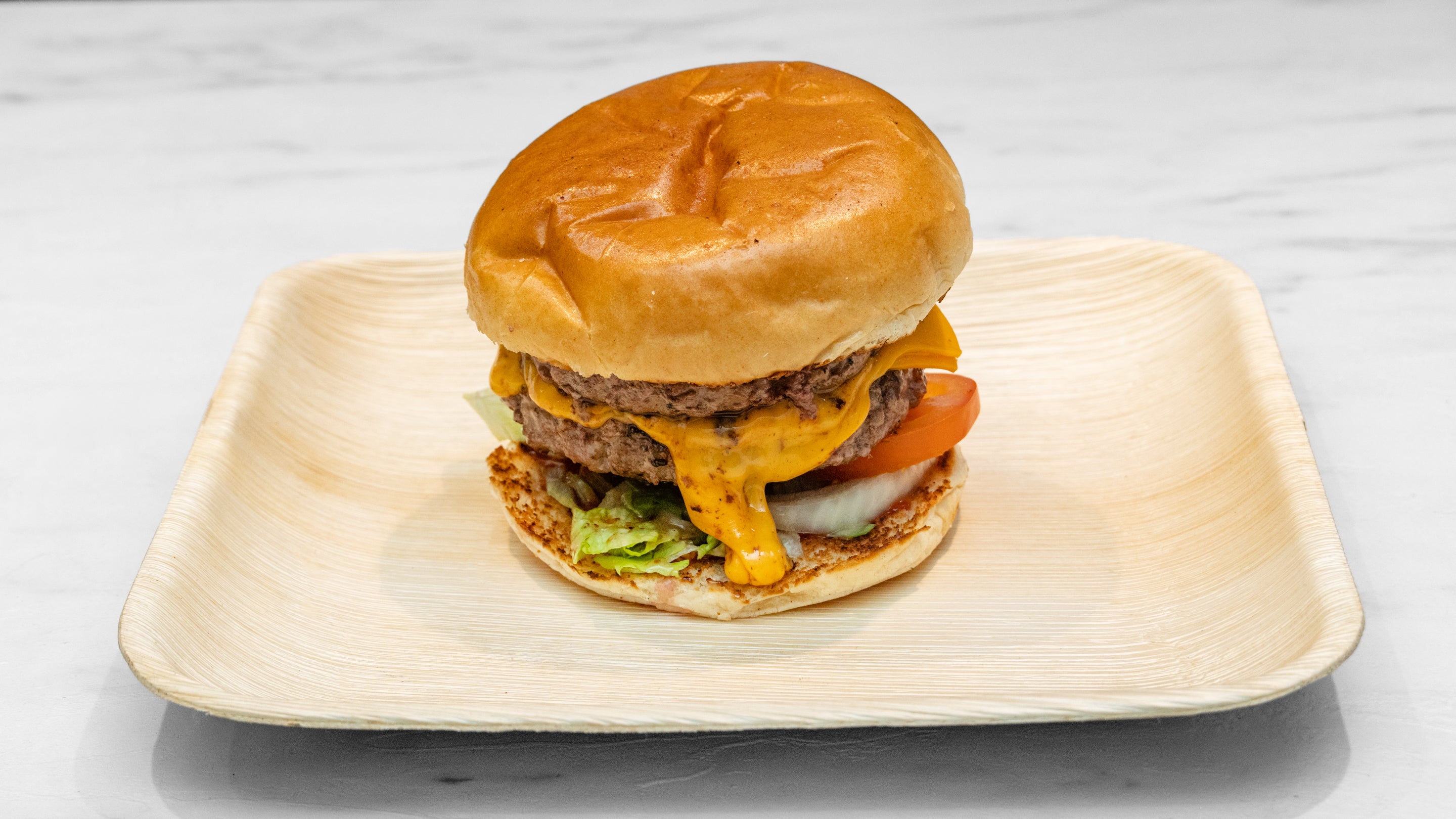 Double Cheese Steak Burger