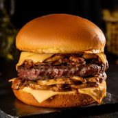 Mushroom and Swiss Beef burger