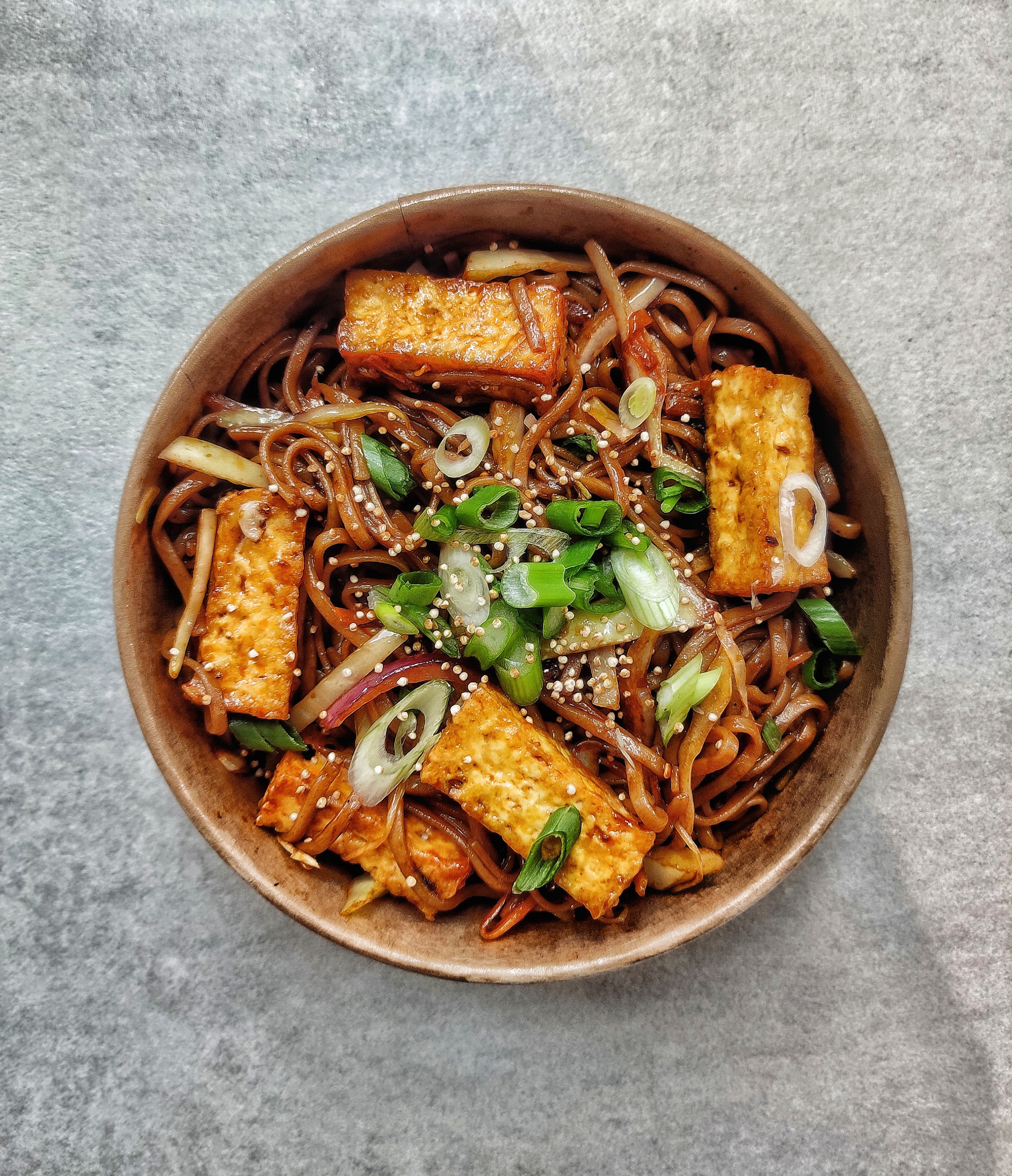 Vegan Tofu Noodles