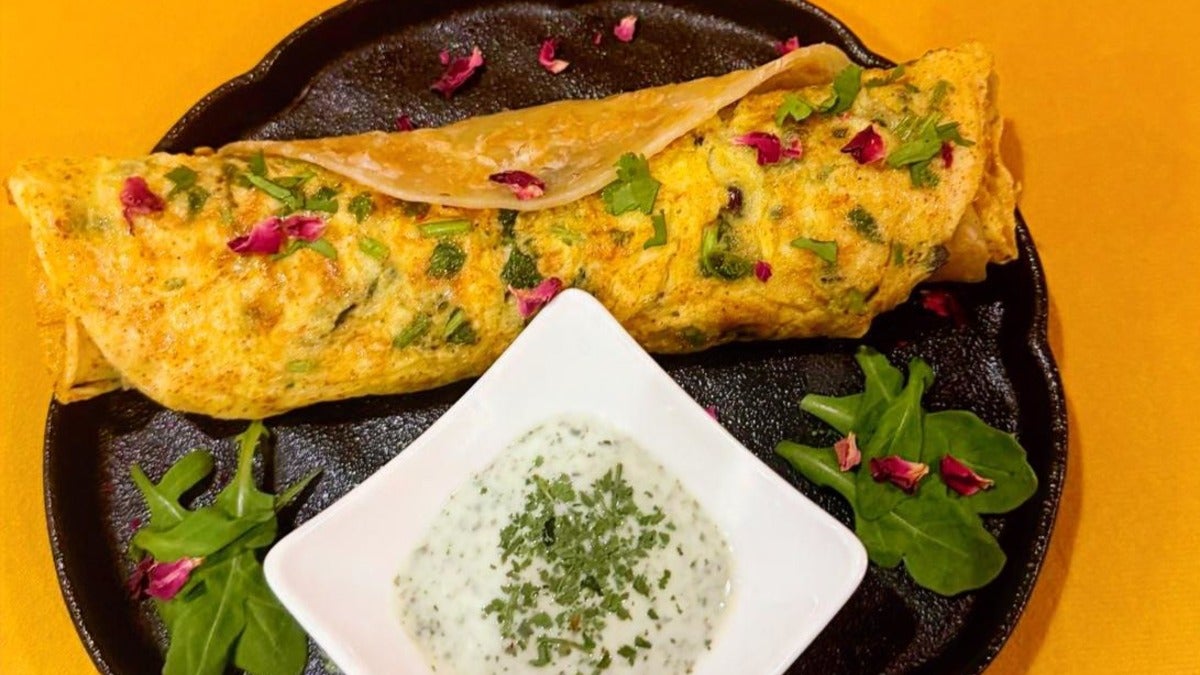 Paratha Omelette Wrap