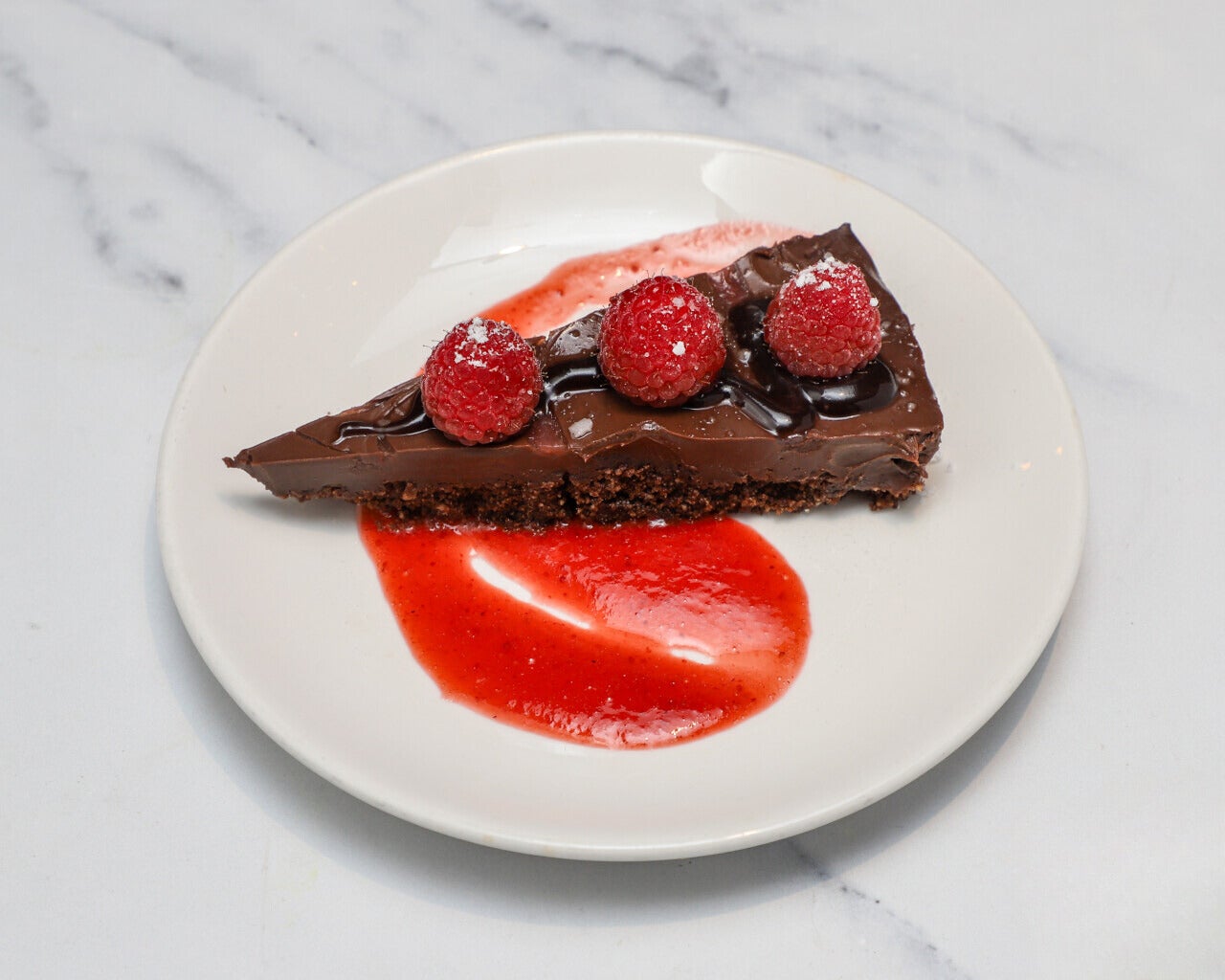 Chocolate and Raspberry Tart