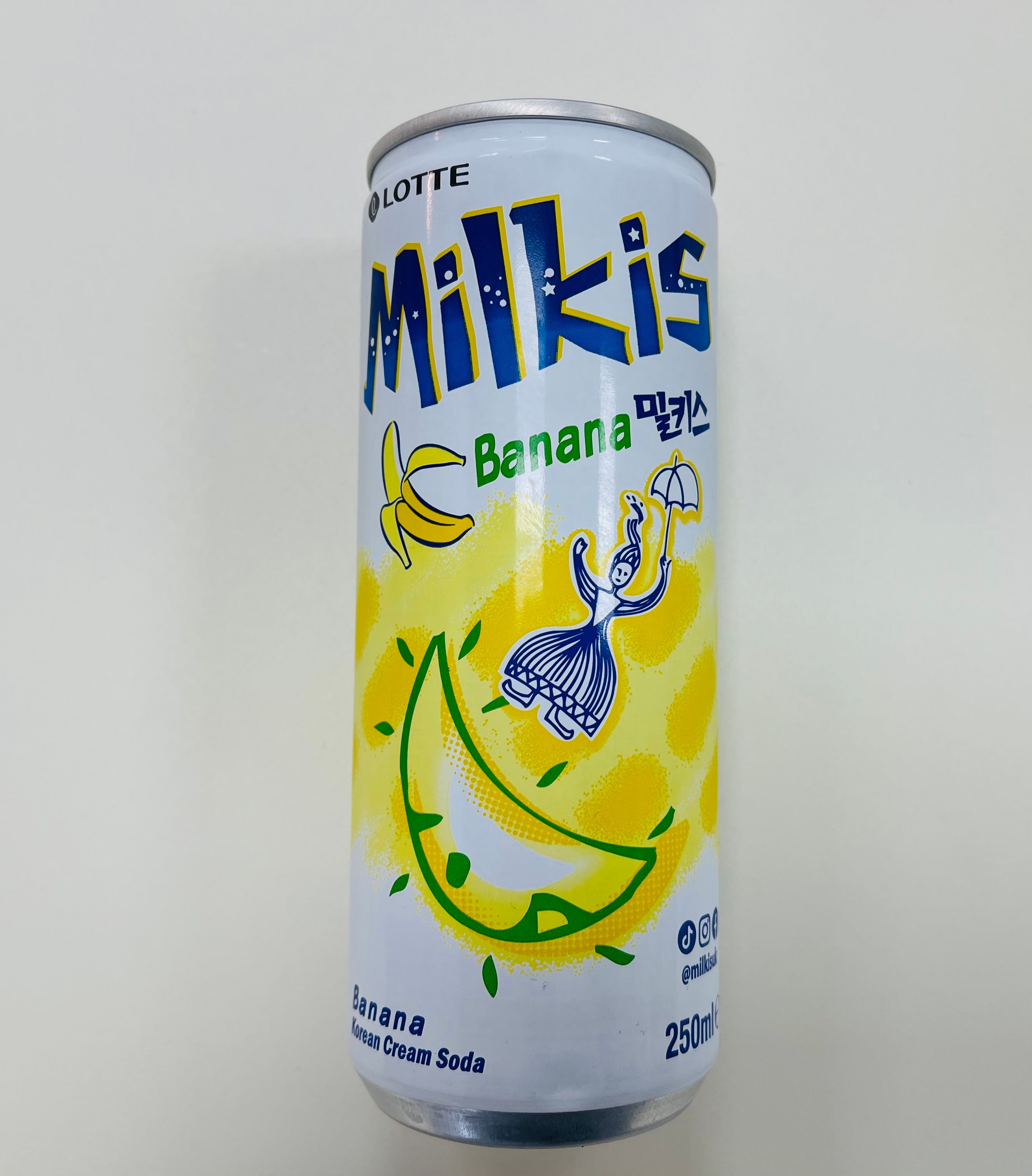 Lotte Milkis Banana Korean Cream Soda 250 ml