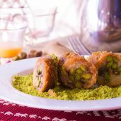 Mabroma Stuffed With Pistachios