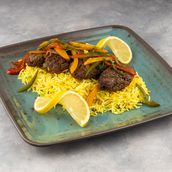 BEEF KOFTA WITH RICE