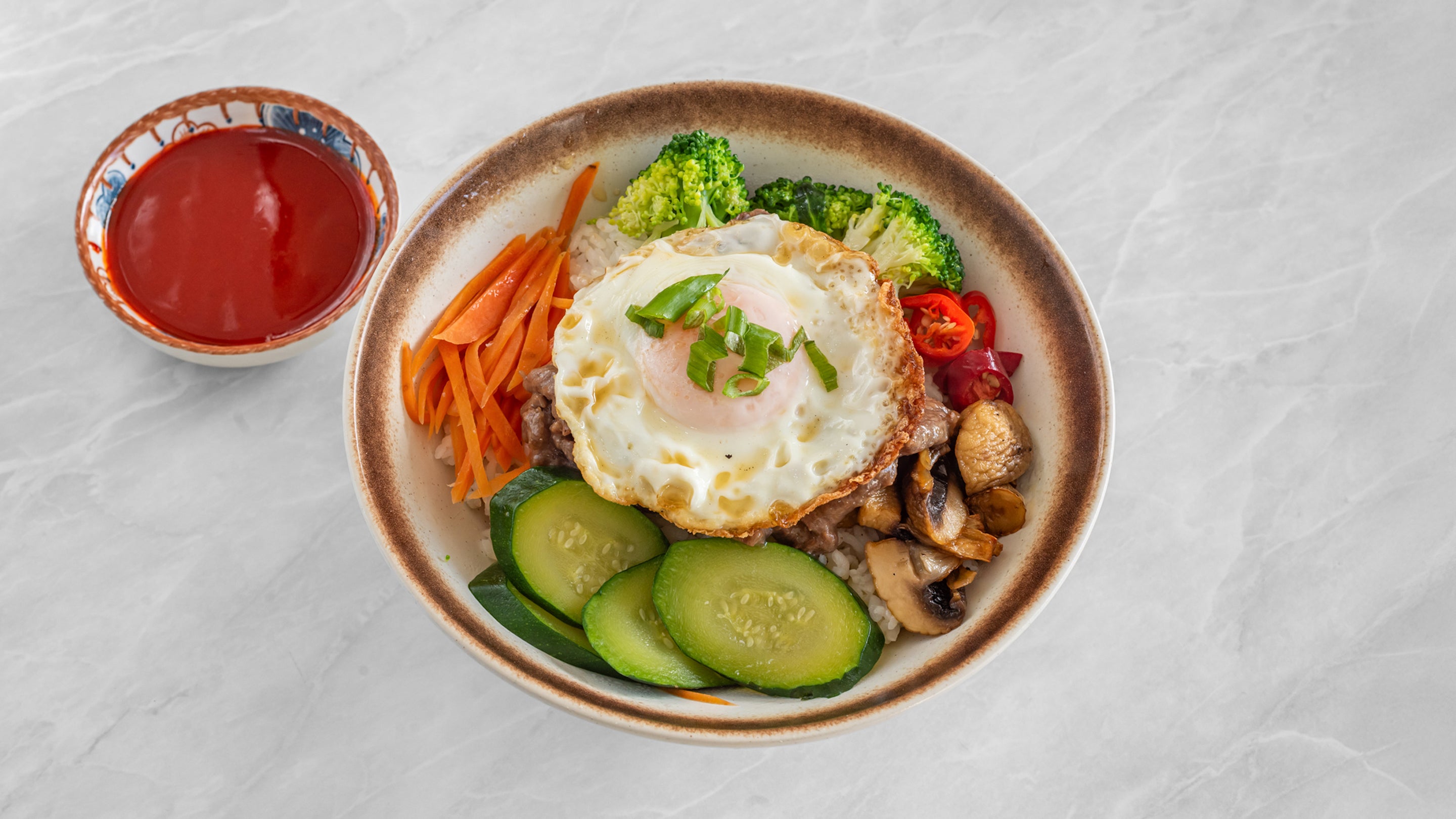 Spicy Prawn Bibimbap