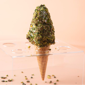 Big Lebanese Ashta Cone With Pistachio