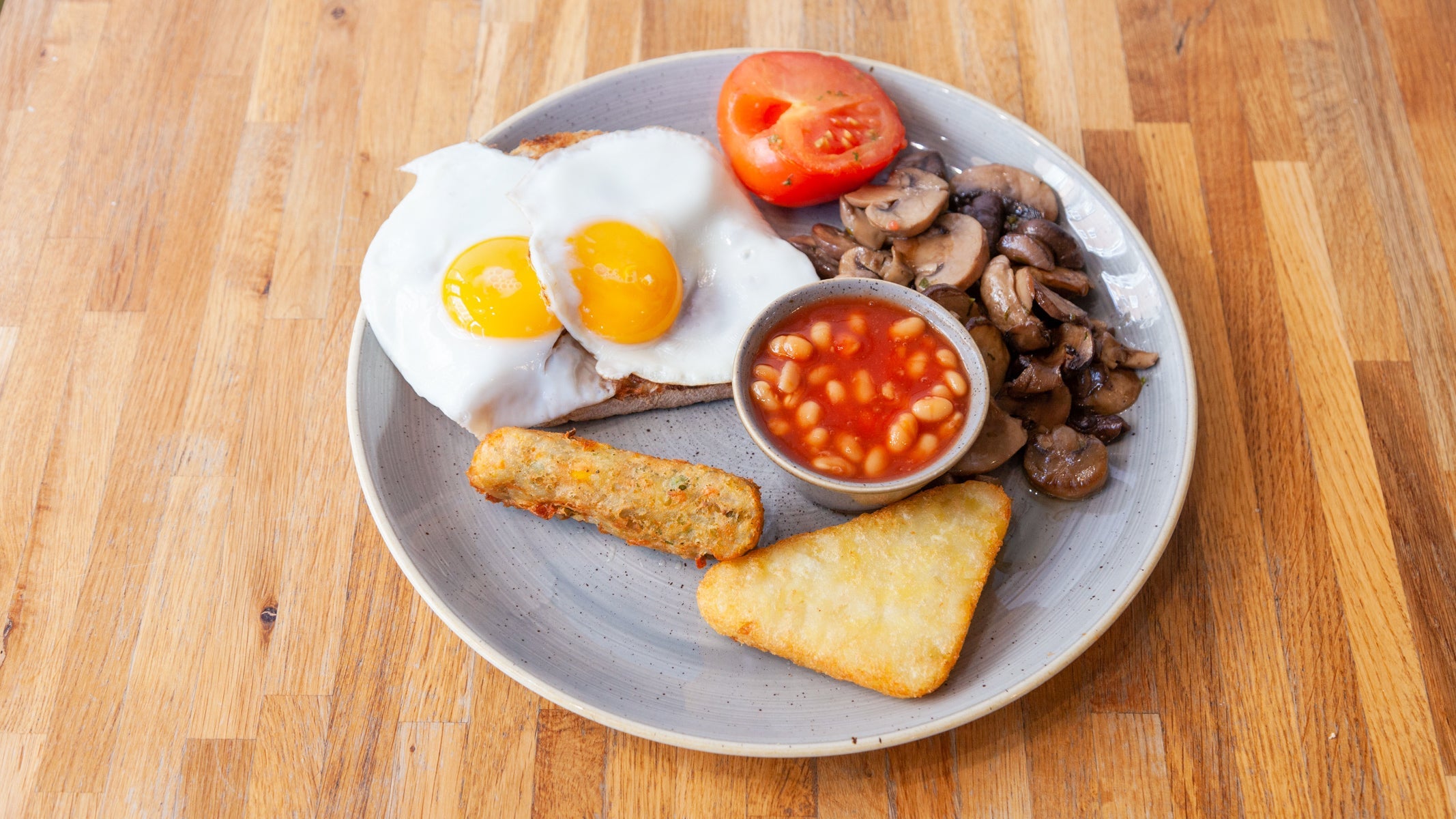 The Garden Cafe Vegetarian Breakfast