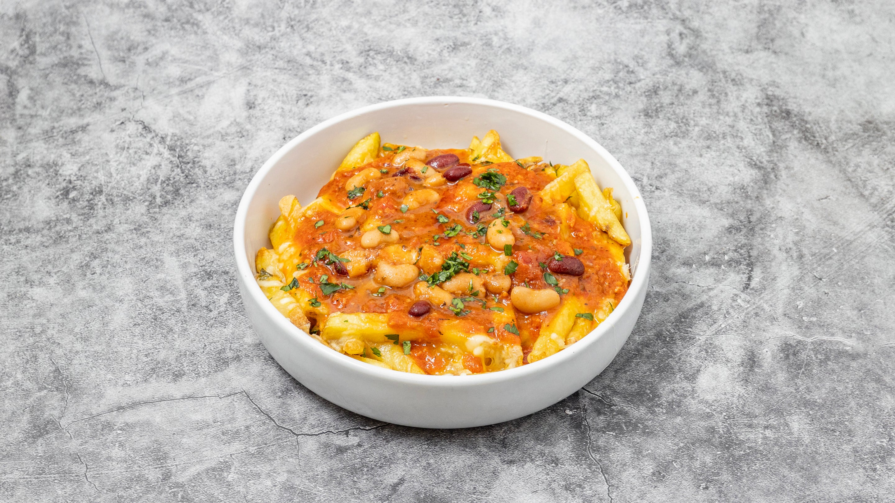 3 Bean Chili Loaded Fries