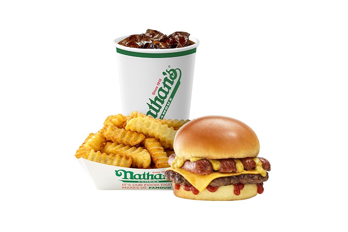 Regular Nathan's Signature Burger Meal