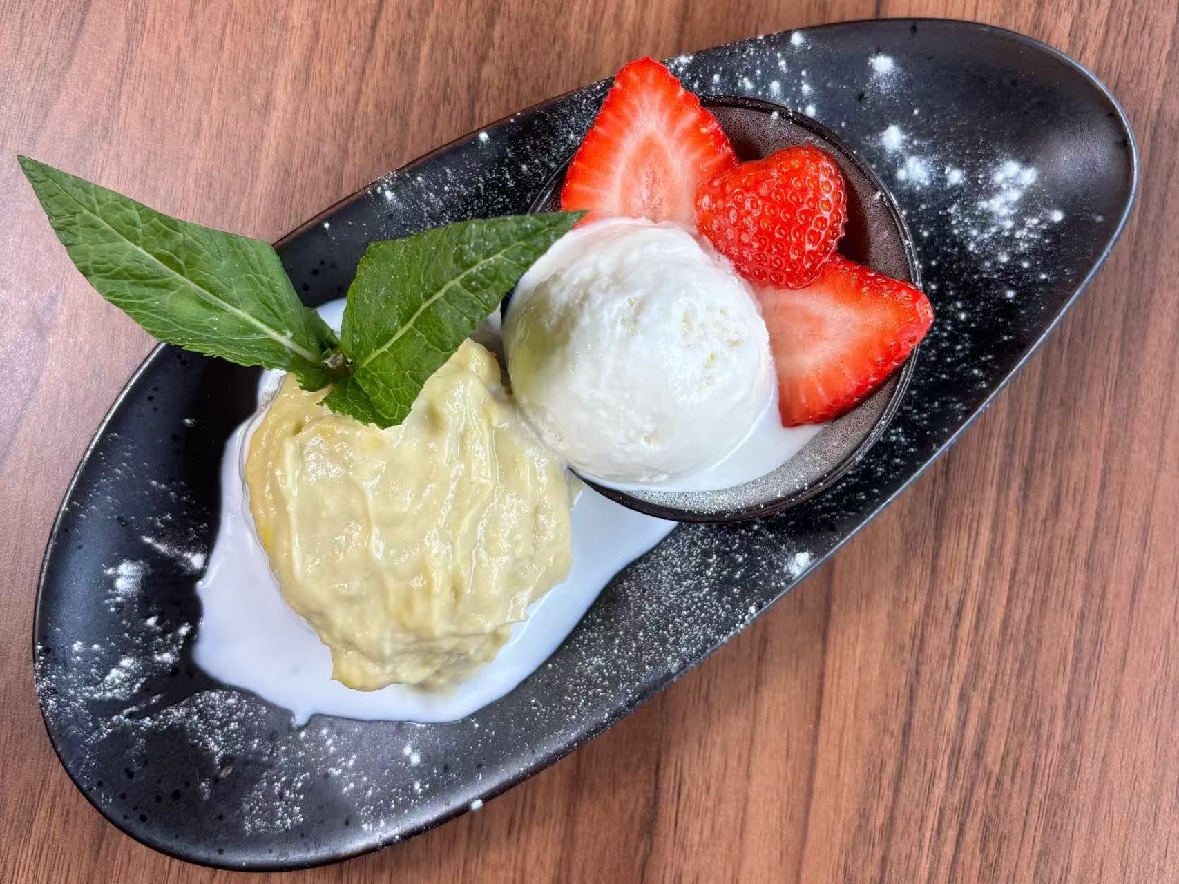 Durian Sticky Rice with Coconut Milk