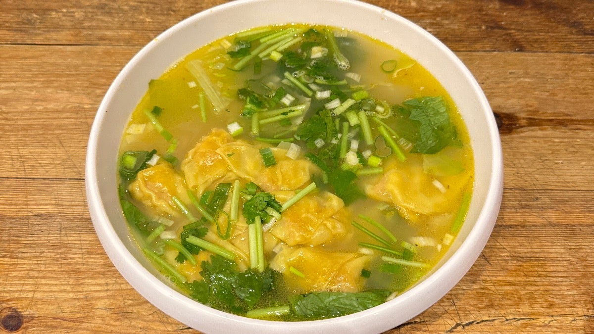 鸡汤虾肉抄手 Sichuan Chicken Soup Shrimp Wonton (6 Pcs)
