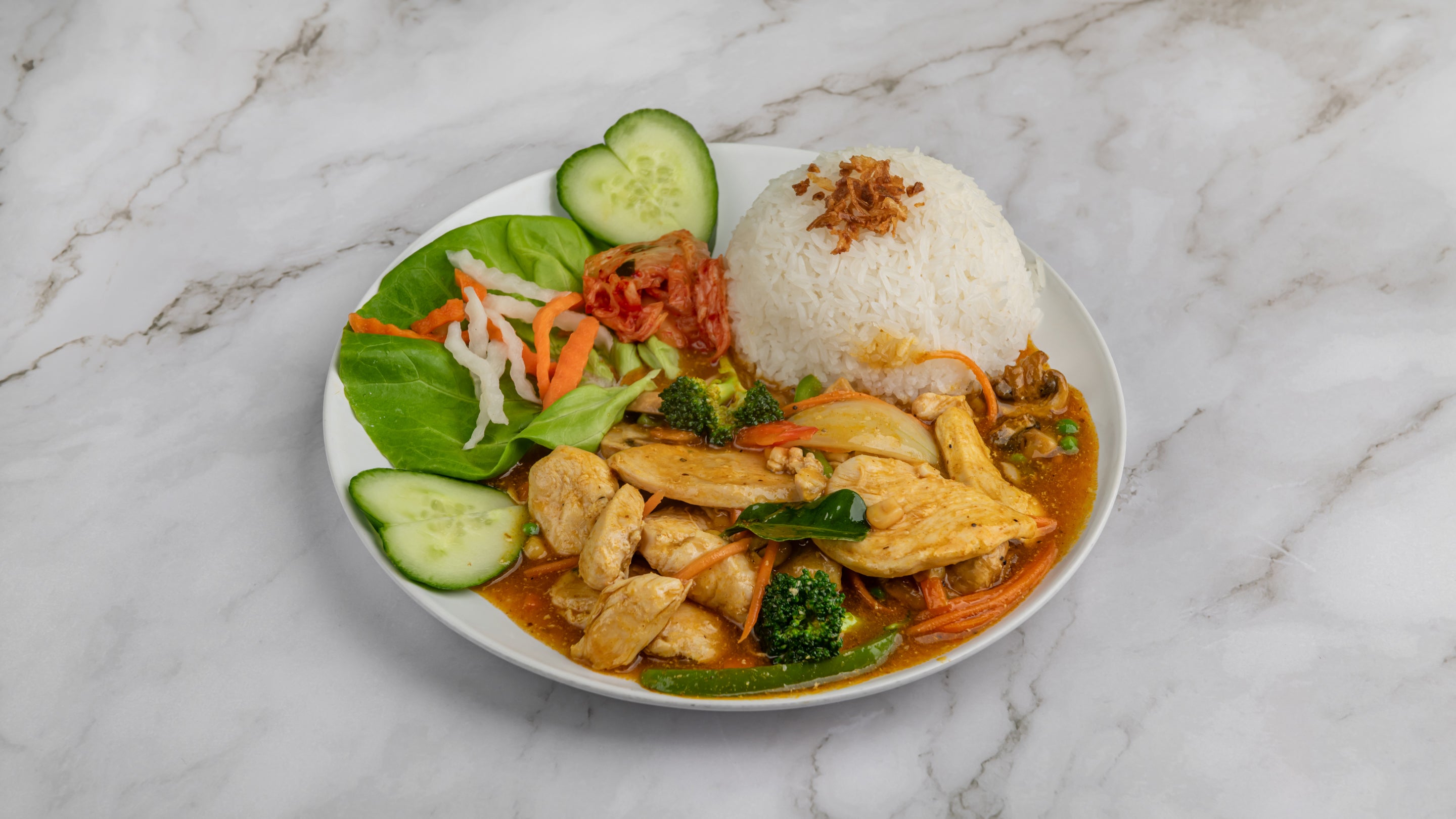 Chicken Curry with Rice - Cơm Cà Ri Gà