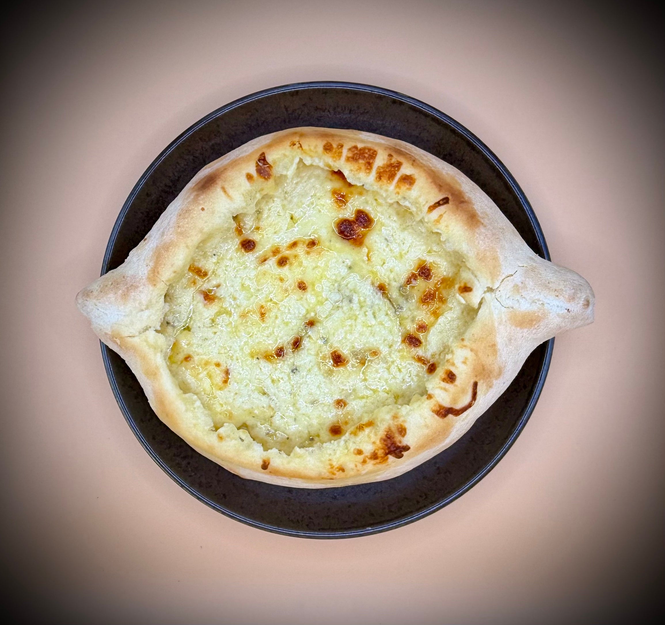 Adjaruli Khachapuri  with blue cheese