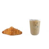 Iced Spanish and  Croissant