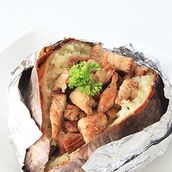 Baked Potatoes With Chicken