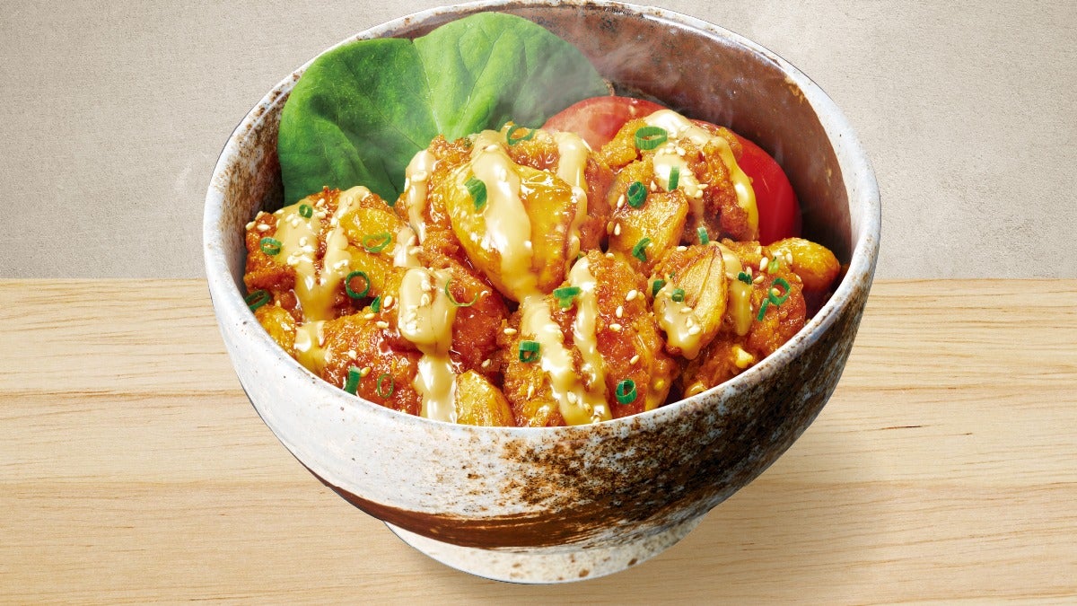 Garlic Chicken Karaage Don