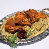 Afghani Pulao With Chicken Tikka