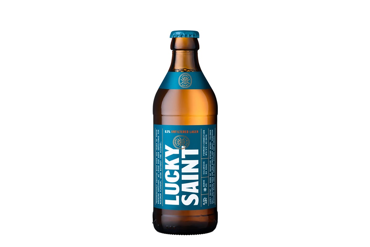 Lucky Saint – Unfiltered Lager (0.5%) (330ml)