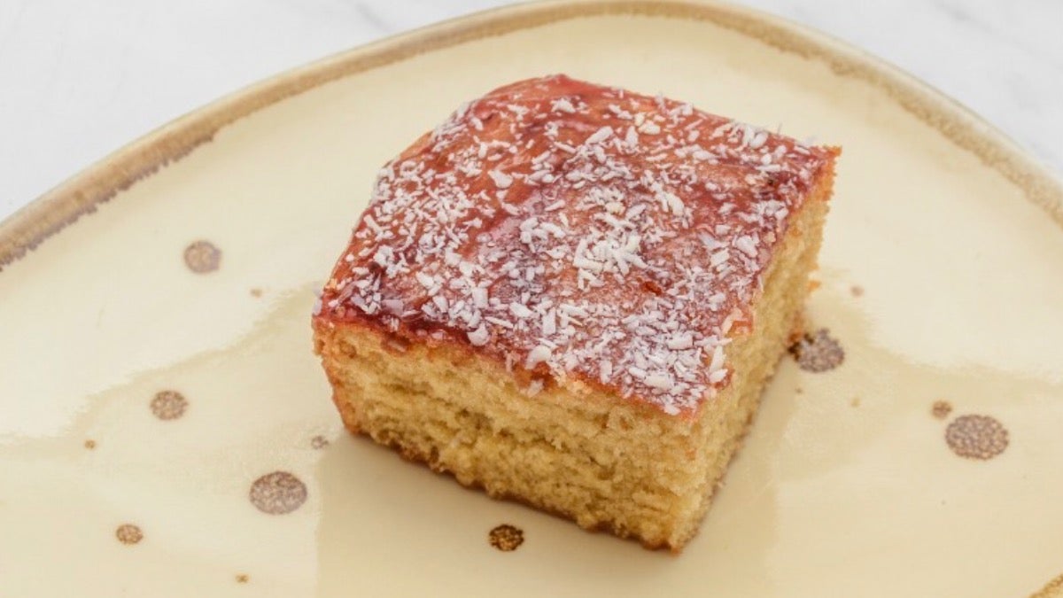 coconut jam cake