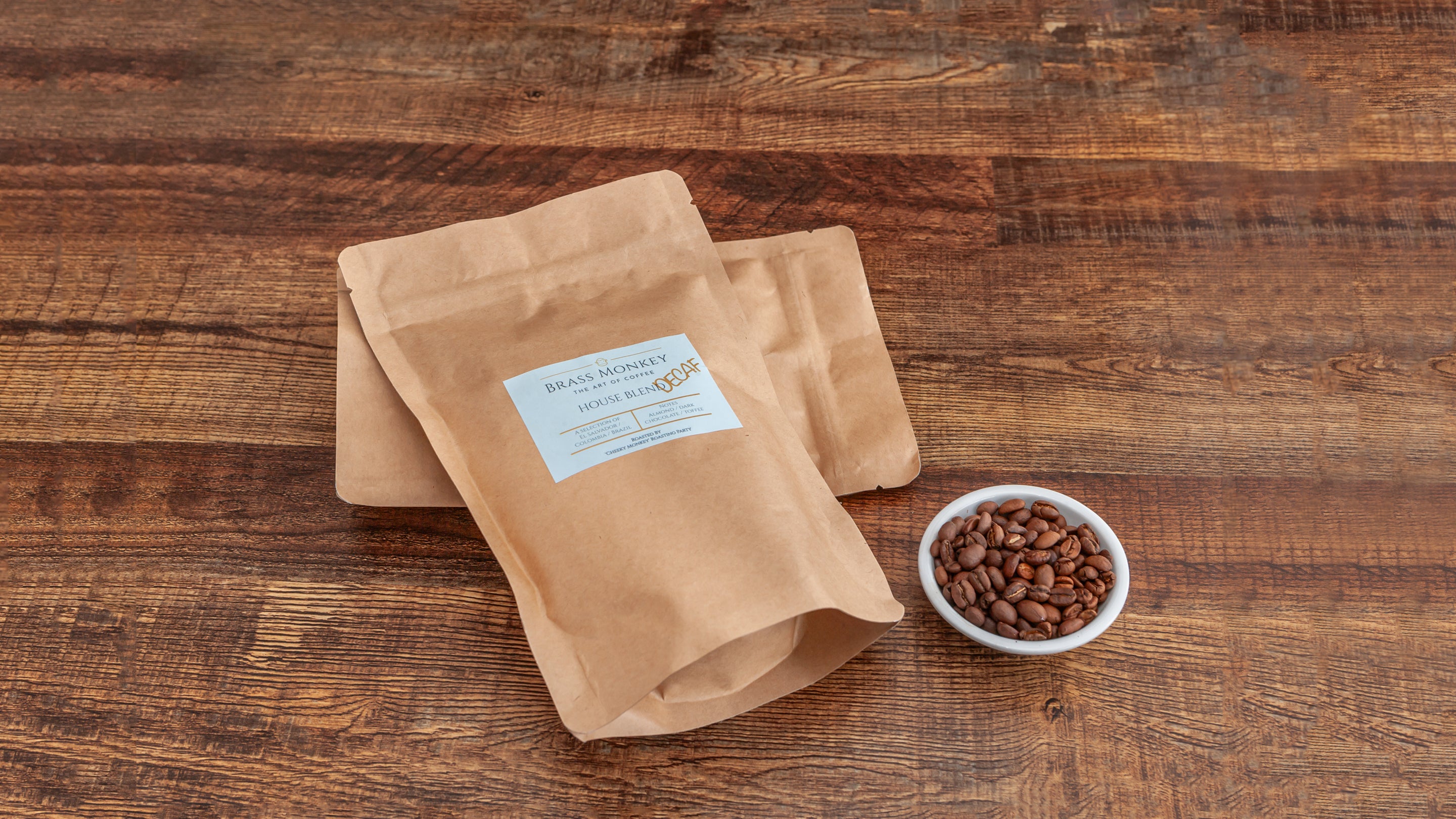 Brass Monkey House Blend Decaf 250g