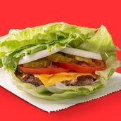 Healty lettuce Wrap beef Burger