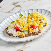 Bruschetta with tuna and tomatoes 