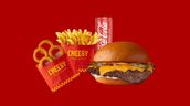 Cheesy Burger Meal
