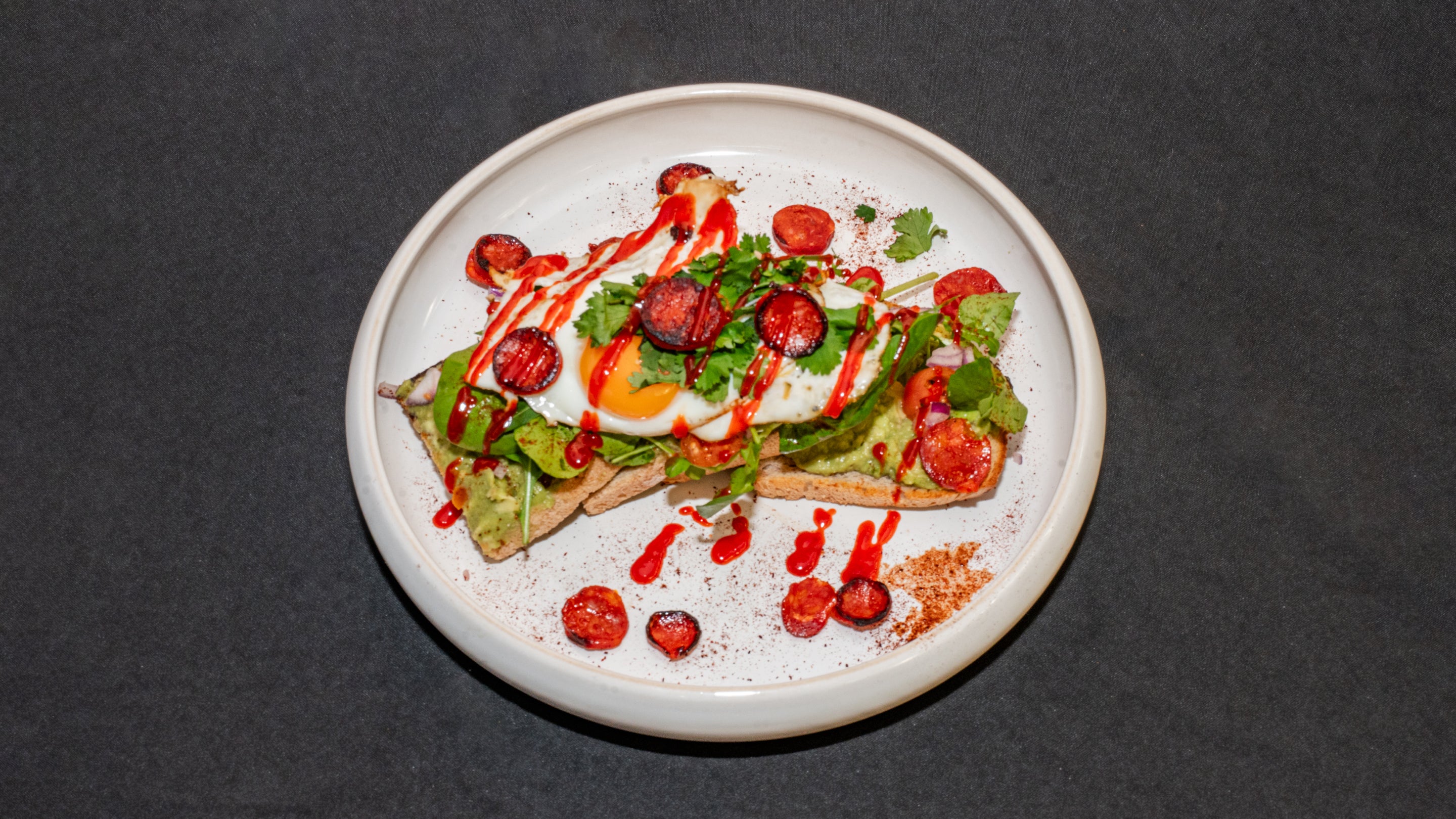 Smashed Avocado Chorizo & 2 Eggs